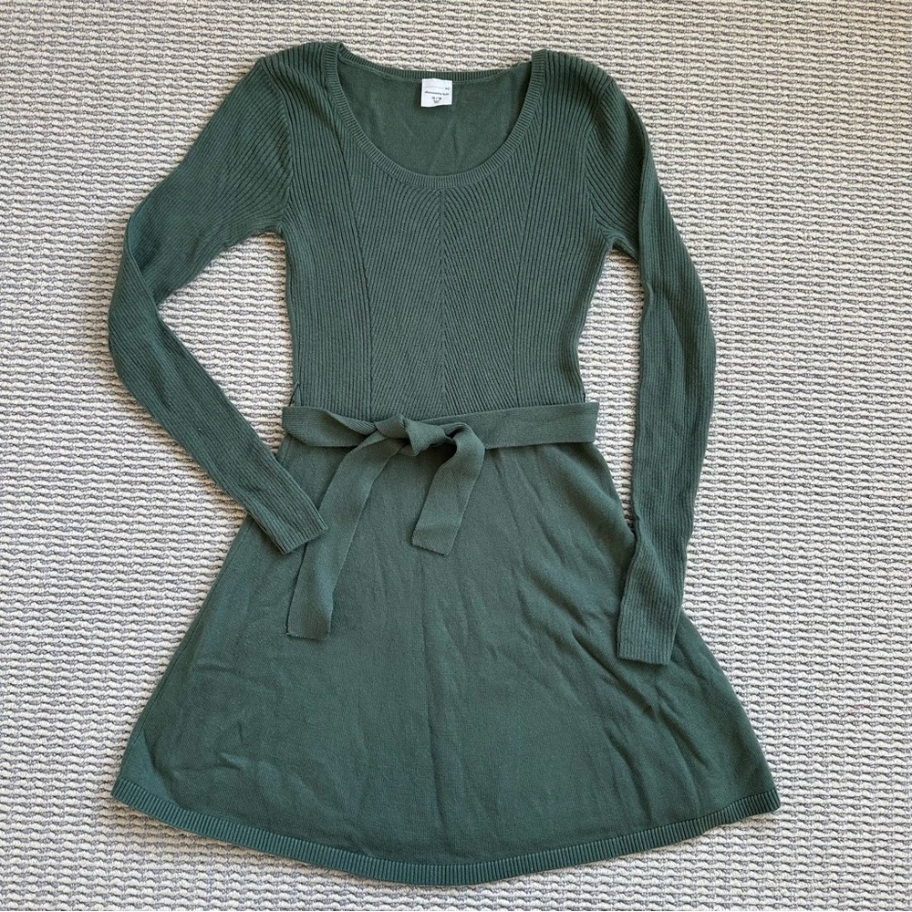 Abercrombie Kids Beautiful Green Sweater Dress Holiday 13-14